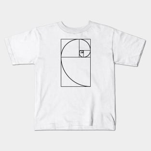 golden ratio black Kids T-Shirt